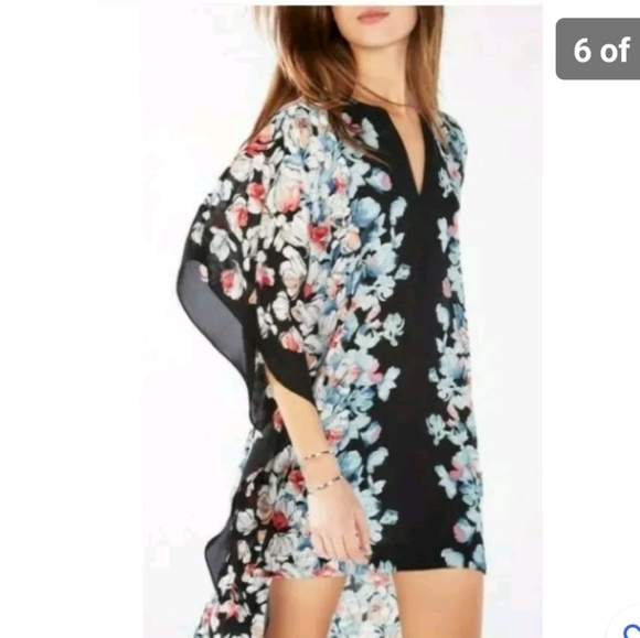 GORGEOUS BCBGMAXAZRIA DAMEKA HI LOW KAFTAN DRESS XS/S - Picture 6 of 12